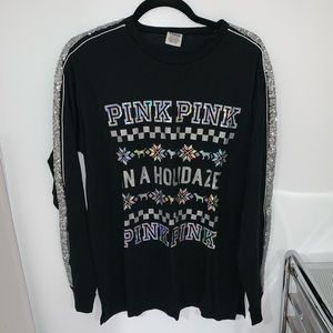 PINK Victoria's Secret Tops - PINK holiday long sleeve PINK Victoria's Secret Tops - PINK holiday long sleeve